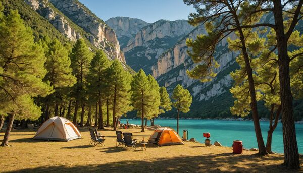 Camping pres de castellane dans le verdon