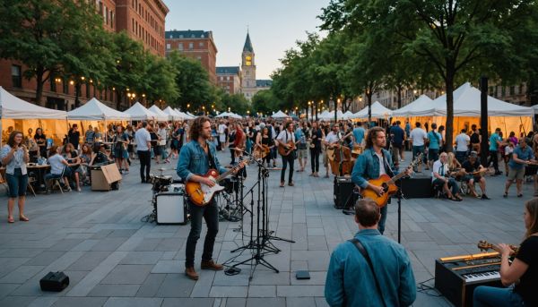 Expositions artistiques et concerts en plein air