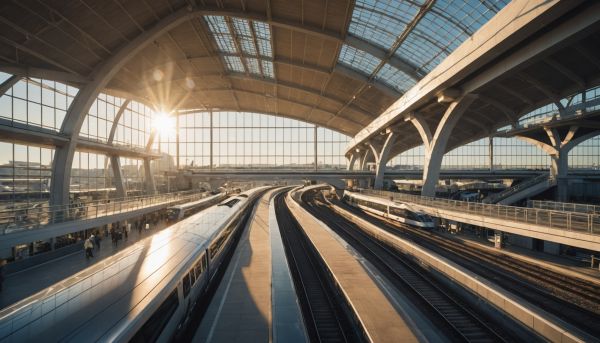 Gares, aéroports et liaisons routières simplifiées
