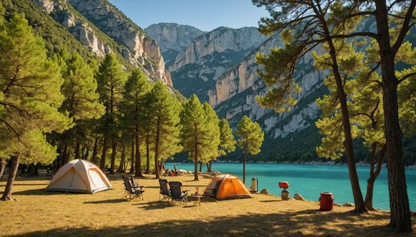 Camping pres de castellane dans le verdon